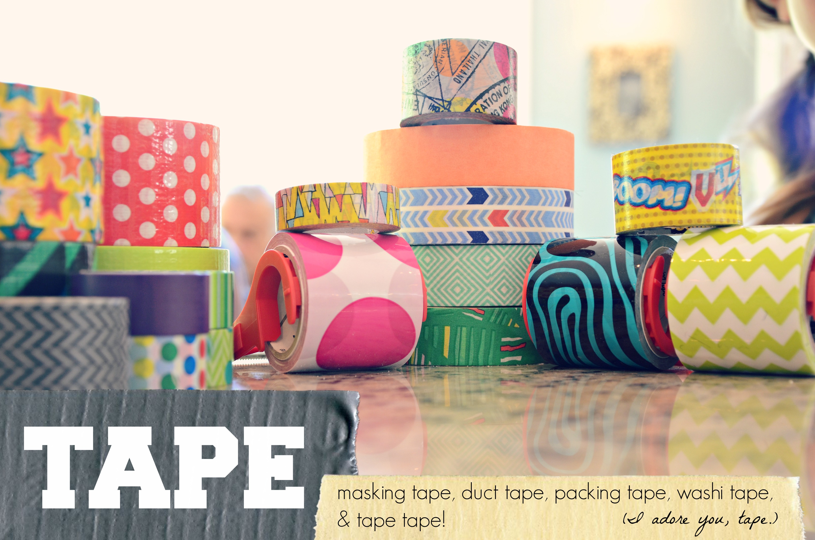 Washi, Duct, Masking, Shipping, and Magic Tape Jenny On the Spot