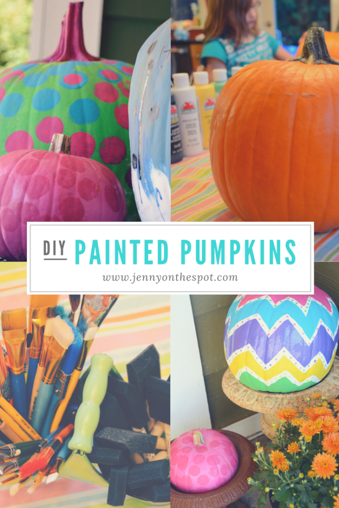DIY painted pumpkins tutorial