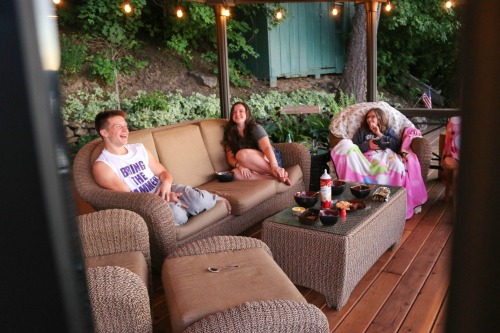 The fam... on vacation