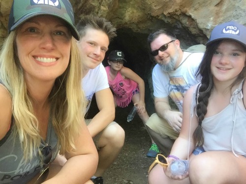 The fam... on vacation