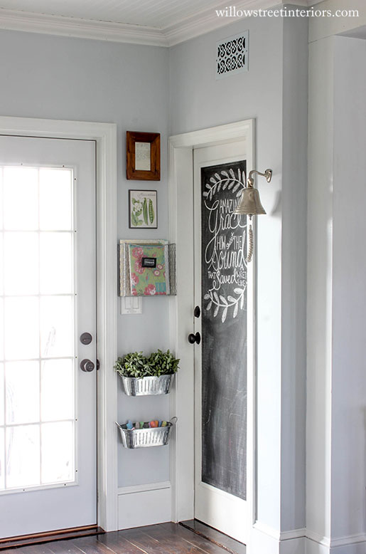 chalkboard paint | door