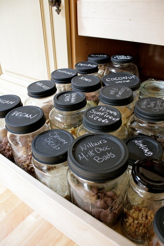 chalkboard mason jar lids