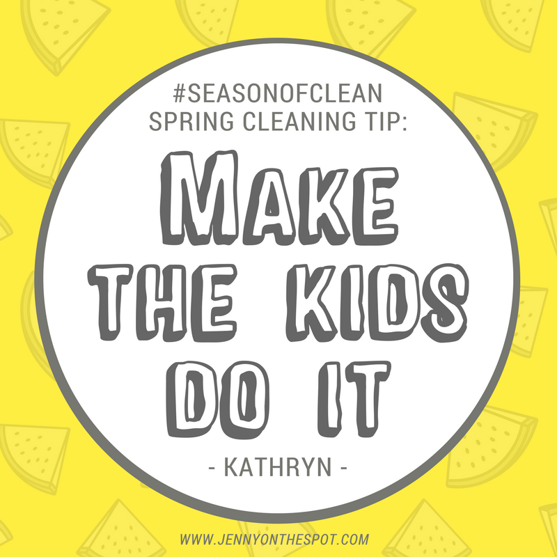 Best cleaning tip? Make the kids do it! | Jennyonthespot.com