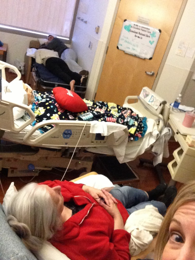 family in hospital