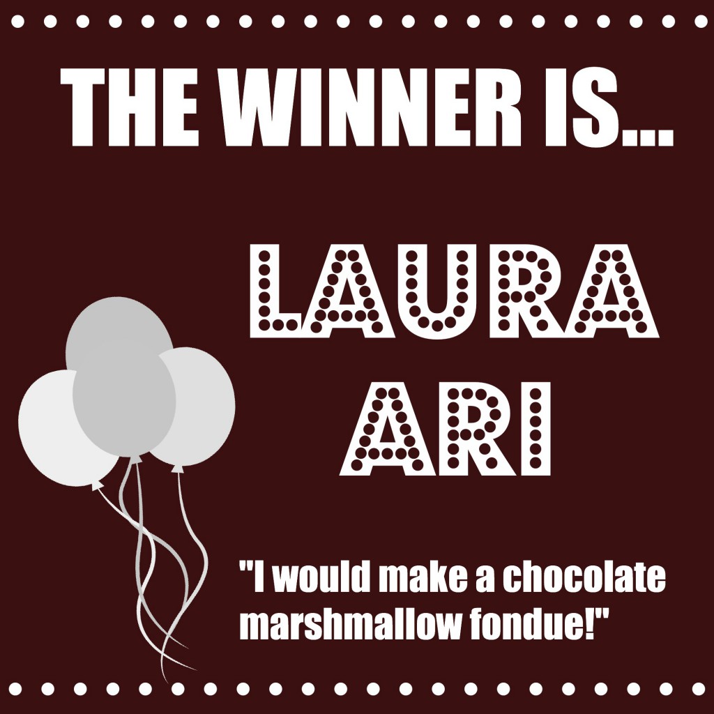 The Hereshey's Spreads giveaway winner is - LAURA ARI!!!