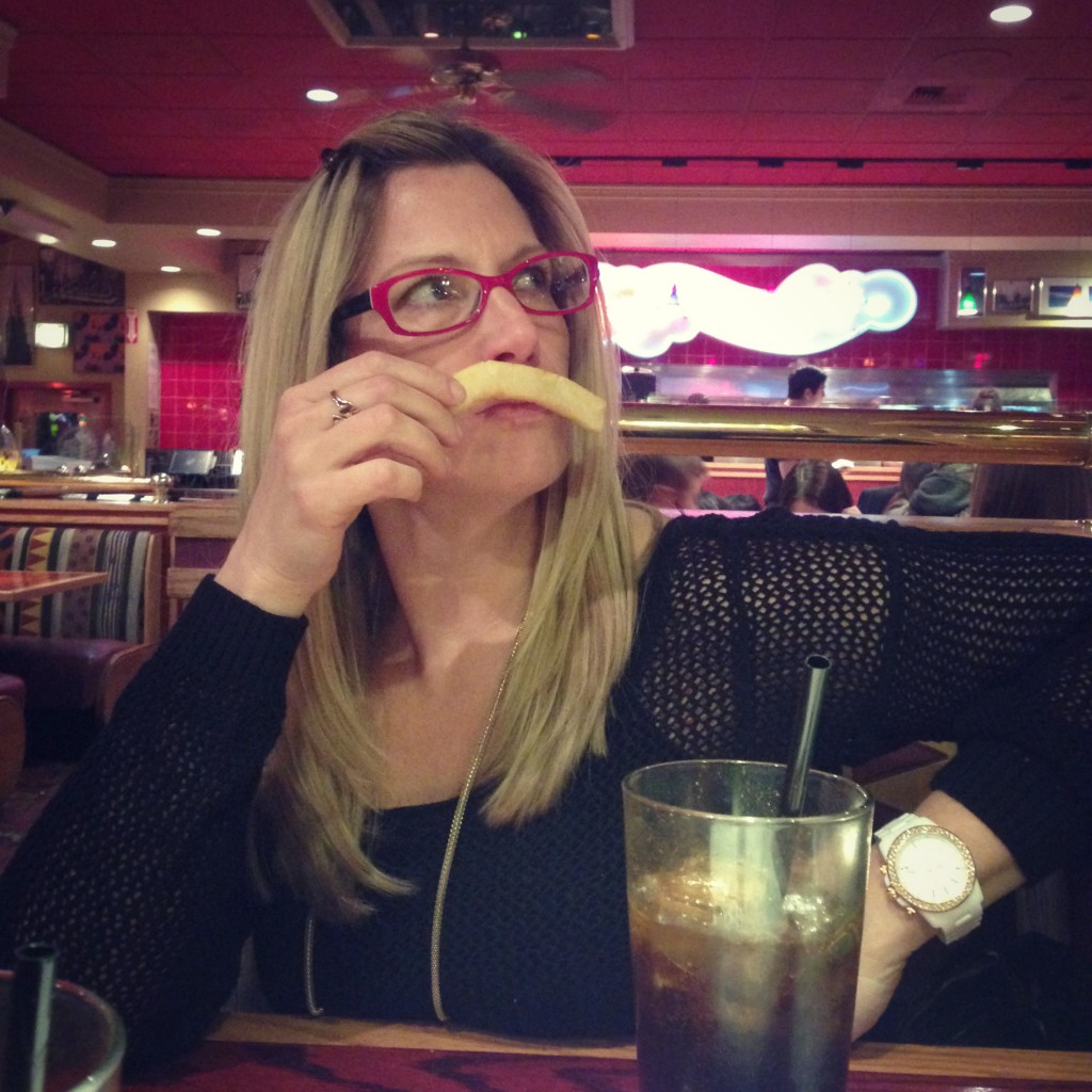 french fry mustache