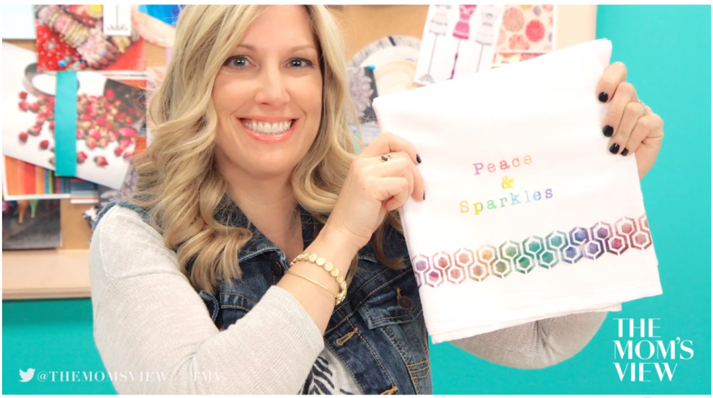 The Mom's View DIY Challenge + Me = Personalized Tea Towels!