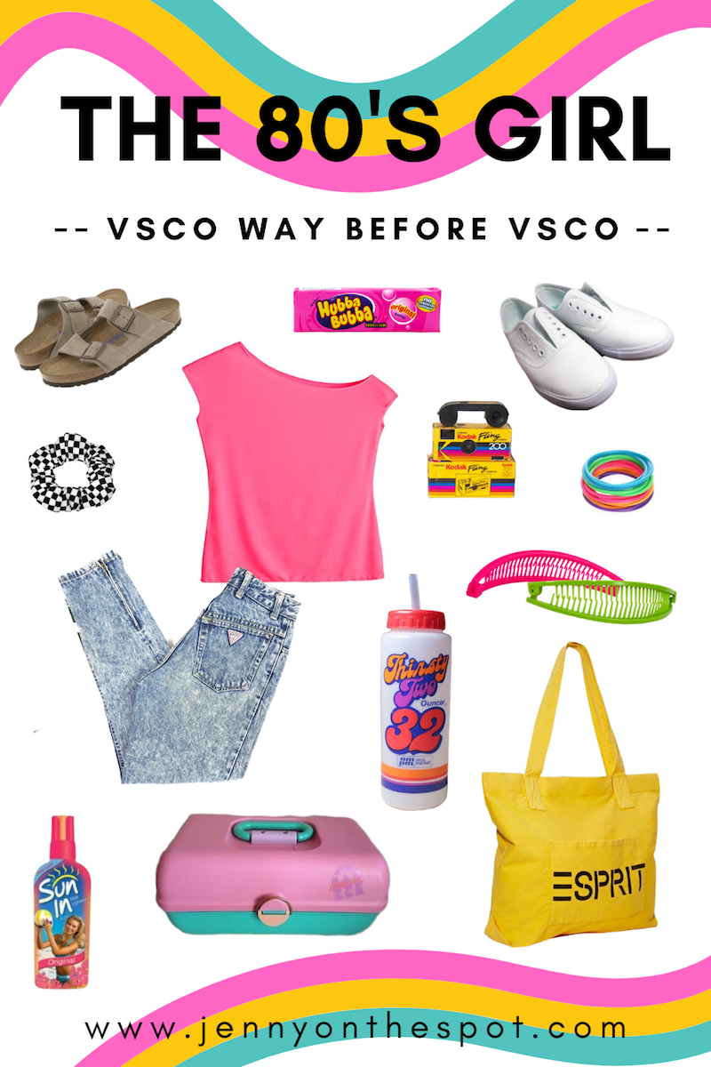 The 80s Girl - VSCO Girl Way before VSCO- pin