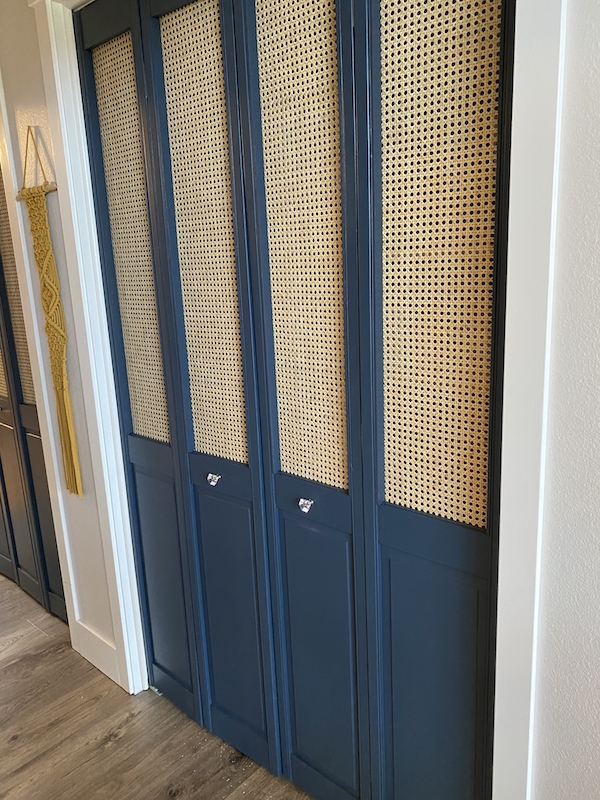 Redo Louvered Bifold Doors With Cane Webbing - Jenny On The Spot